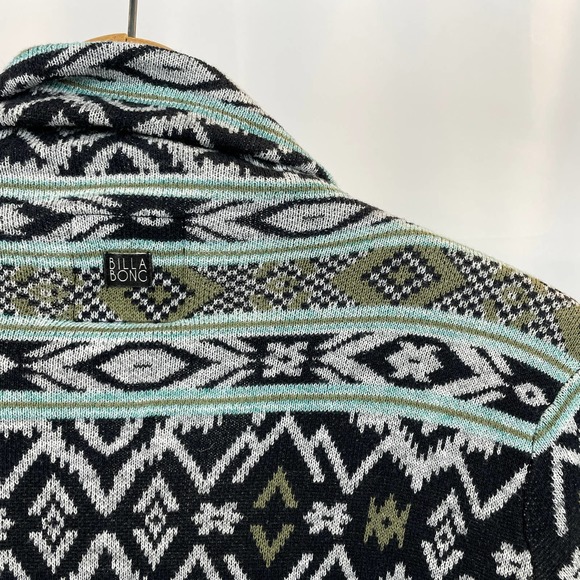 Billabong Southwest Blanket Print Open Cardigan - Picture 1 of 8